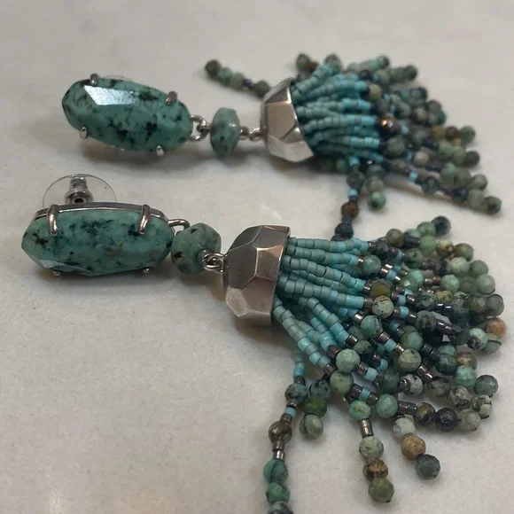 Kendra scott dove earrings turquoise - Picture 4 of 5